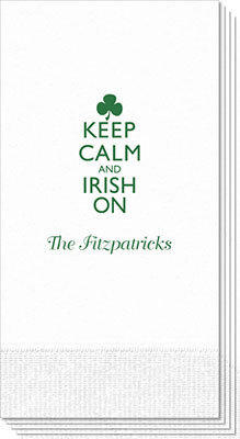 Keep Calm and Irish On Guest Towels